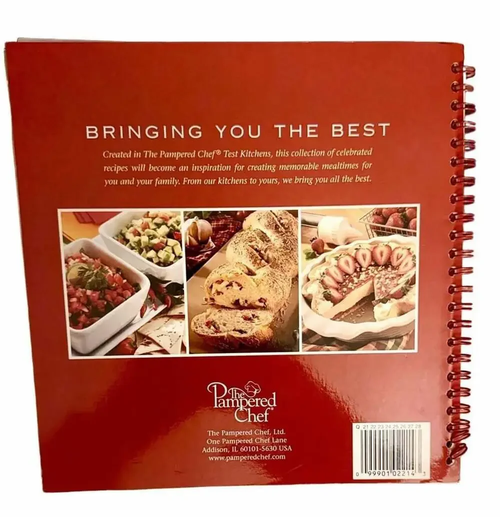 Pampered Chef All The Best Cookbook 2003 Spiral Bound Recipe Book
